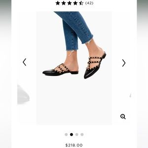 French Sole Davina black slip ons